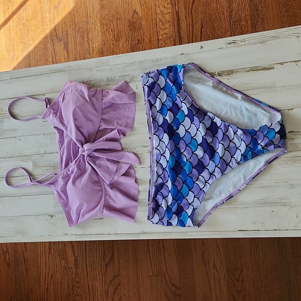 High waisted mermaid tankini